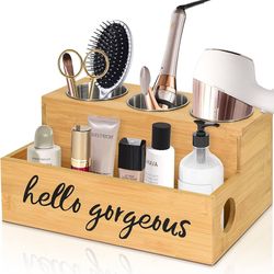♥️Kitchen Utensils,Hair Tool Organizer Wall Mounted, Bathroom Blow Dryer Holder,Vanity Organizer, Bathroom Accessories, Makeup Storage 