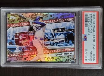 Shohei Ohtani 2025 Topps Classic Swings #cs17 All Star Game Foil Dodgers PSA 10