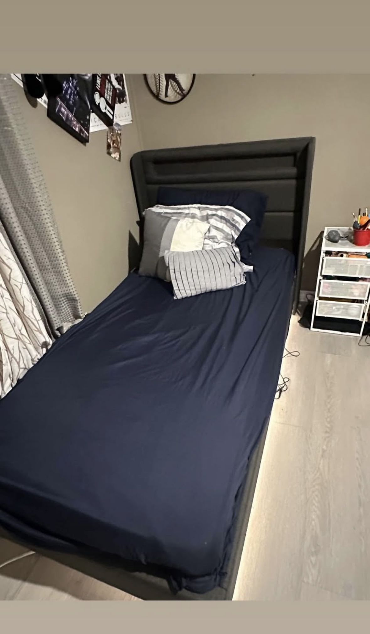 LED twin Bed Frame
