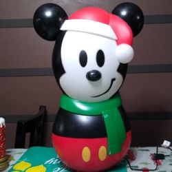 Very Cute Disney Mickey Mouse 🐁 Christmas 🎄 Holiday Lighted Blow Mold!