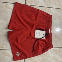 Red Moncler Shorts Size: M