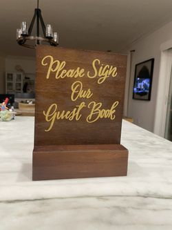 “Please Sign Our Guest Book” Sign