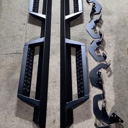 07-18 Chevy Silverado 1500 Crew Cab Mattel Black Running Boards 