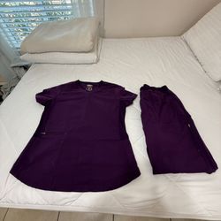 Dickies Purple Scrub Set