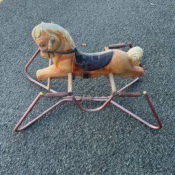 Vintage 1960’s The Wonder Mare Pony Childs Riding Horse - Spring Play Horse