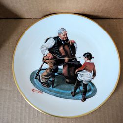 Norman Rockwell Grandpa's Girl Gorham Made In USA