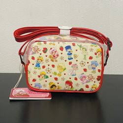 Loungefly Strawberry Shortcake And Friends Allover Print Crossbody Bag