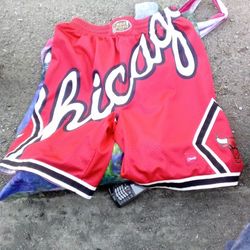 Mitchell & Ness Chicago Bulls Basketball Shorts Size Medium