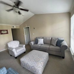 Moving Sale – High Quality  Sofa Set (Sofa + 2 Accent Chairs + Ottoman) from Gallery furniture