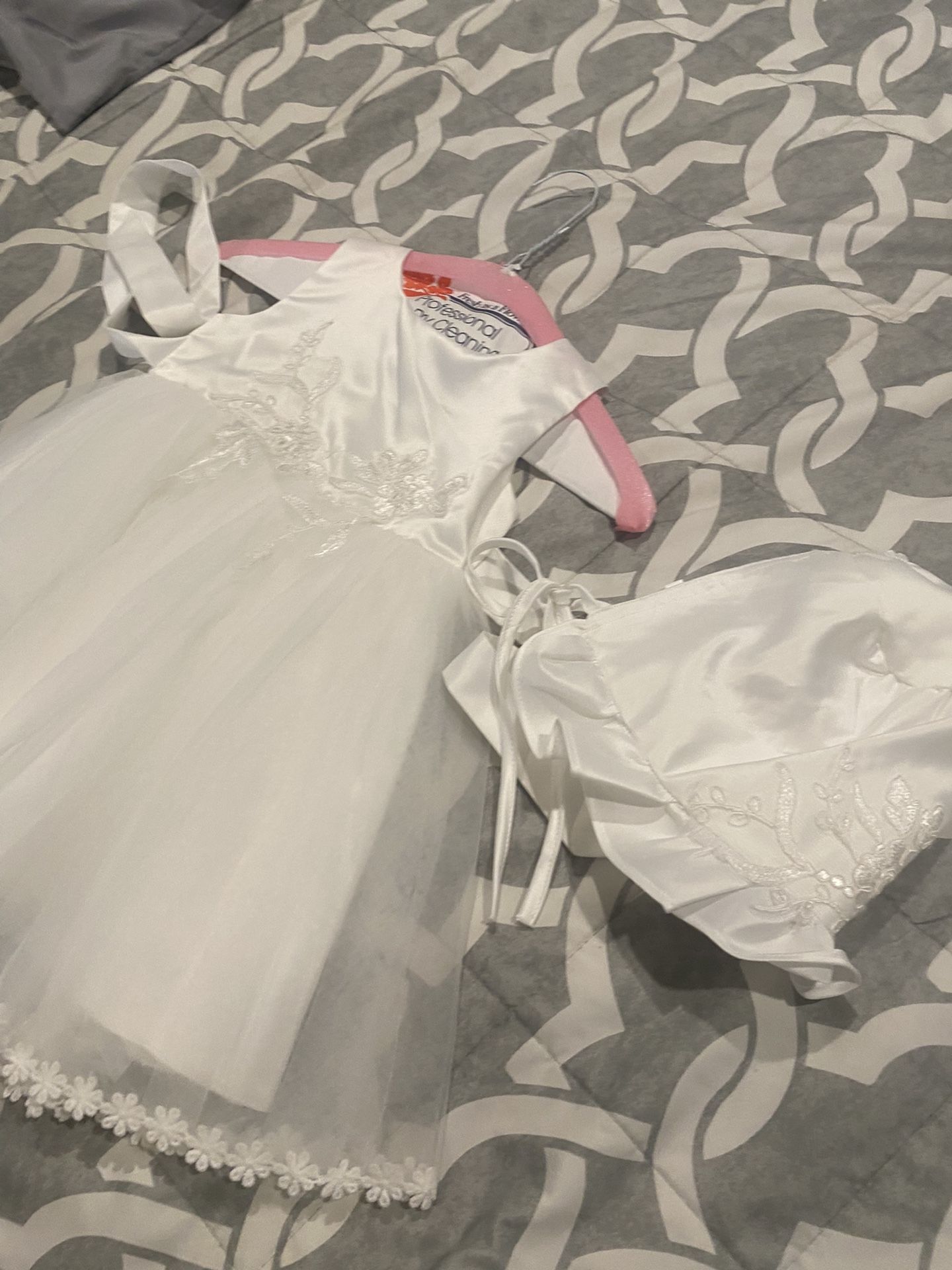 Girls Complete Baptism Outfit Lace Baptism Dress, Baby Girl Sleeveless Christening Dress, Lace Baby Girls Dress, Girls Lace Baptism Dresses