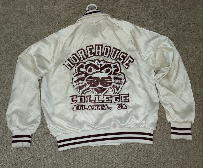 Super Vintage 79-82 Morehouse Satin Letterman Jacket (Westark)