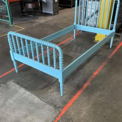 Blue Twin Bed Frame $50