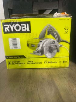 Ryobi 4" Wet/Dry Hand-Held Tile Saw