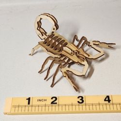 Wood Scorpion Decor Bookshelf Decoration Insect Wooden Handmade Bug Bugs Insects 
Makes a great Easter basket gift, Valentine's Day Gift 