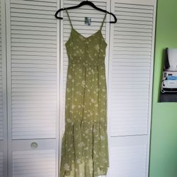 Daisy Print Midi Dress