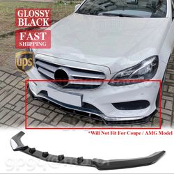 W212 Facelift Black Front Splitter