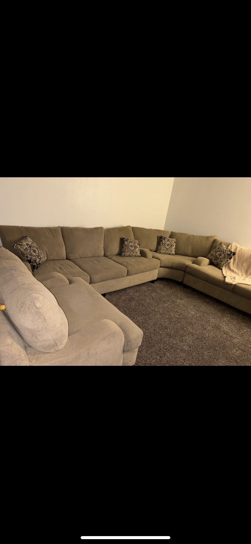 4 Peice Sectional Option Chaise Couch Set 