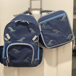 Pottery Barn Kids Dinosaur Backpack And Lunch Kit Set