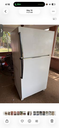 Amana fridge white 32 inch