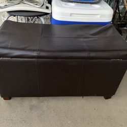 Last Chance Faux Leather  Storage Bench
