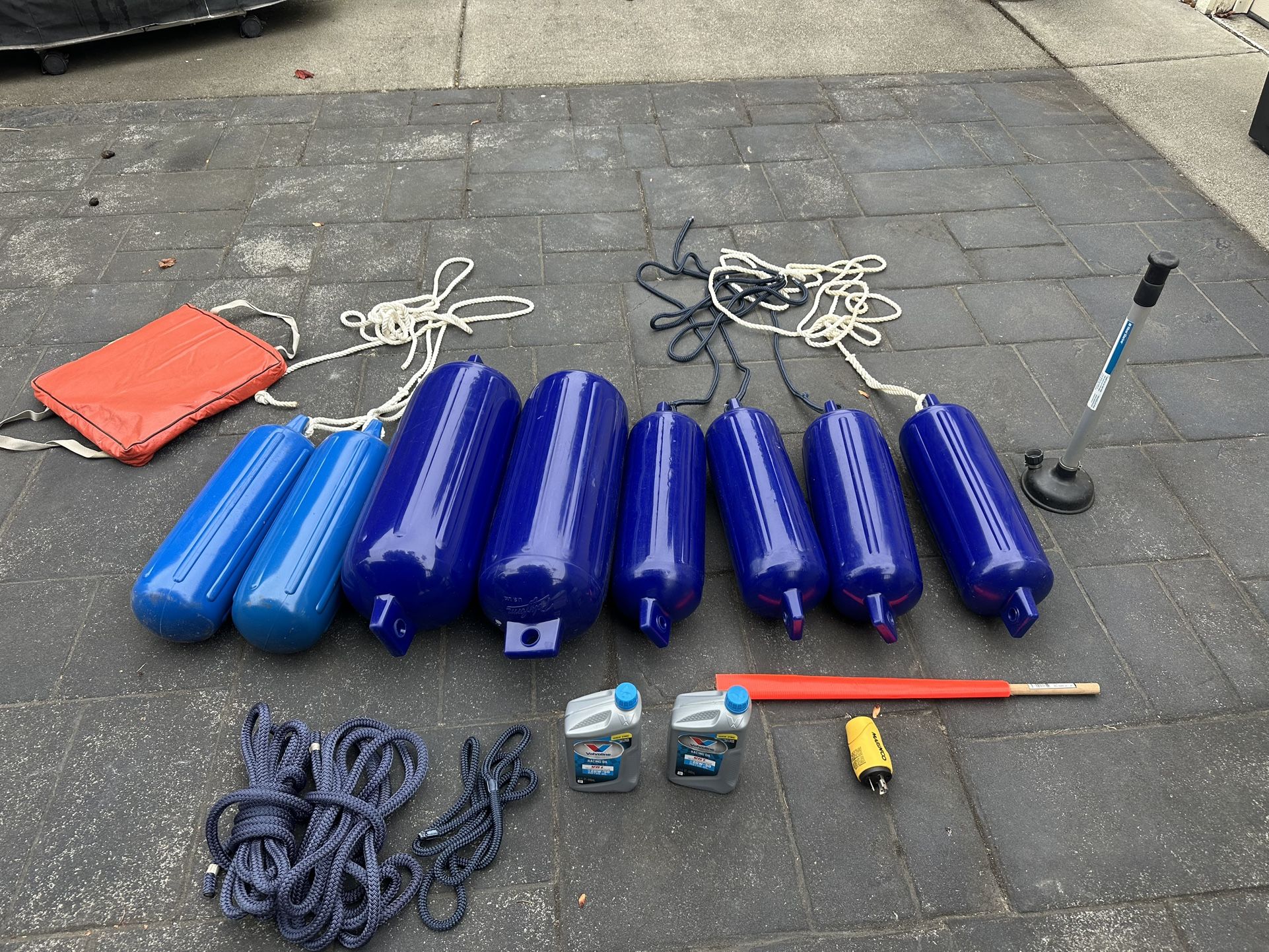 Boat Boating Fenders Bumpers Ropes More