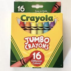Crayola JUMBO Crayons Assorted Colors Great Toddler Crayons 16 Count