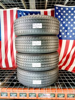 ✅ 4 Used Tires P215/55R17 BRIDGESTONE ECOPIA H/L PLUS ALL SEASON 215 55 17 