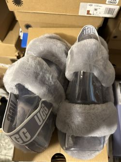 Ugg Slippers Grey Size 8
