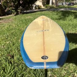 7’ Funboard Surfboard Ready For Wax And The Ocean