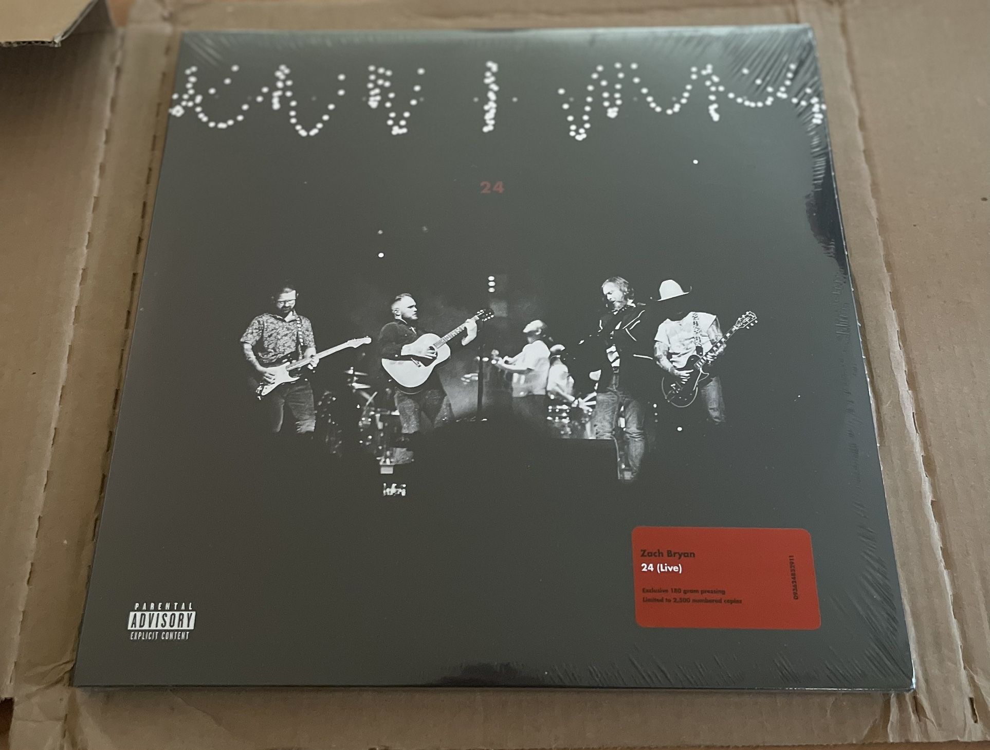 Zach Bryan 24 Live Album Vinyl 3LP Limited 2500 Edition Record Numbered 180 gram