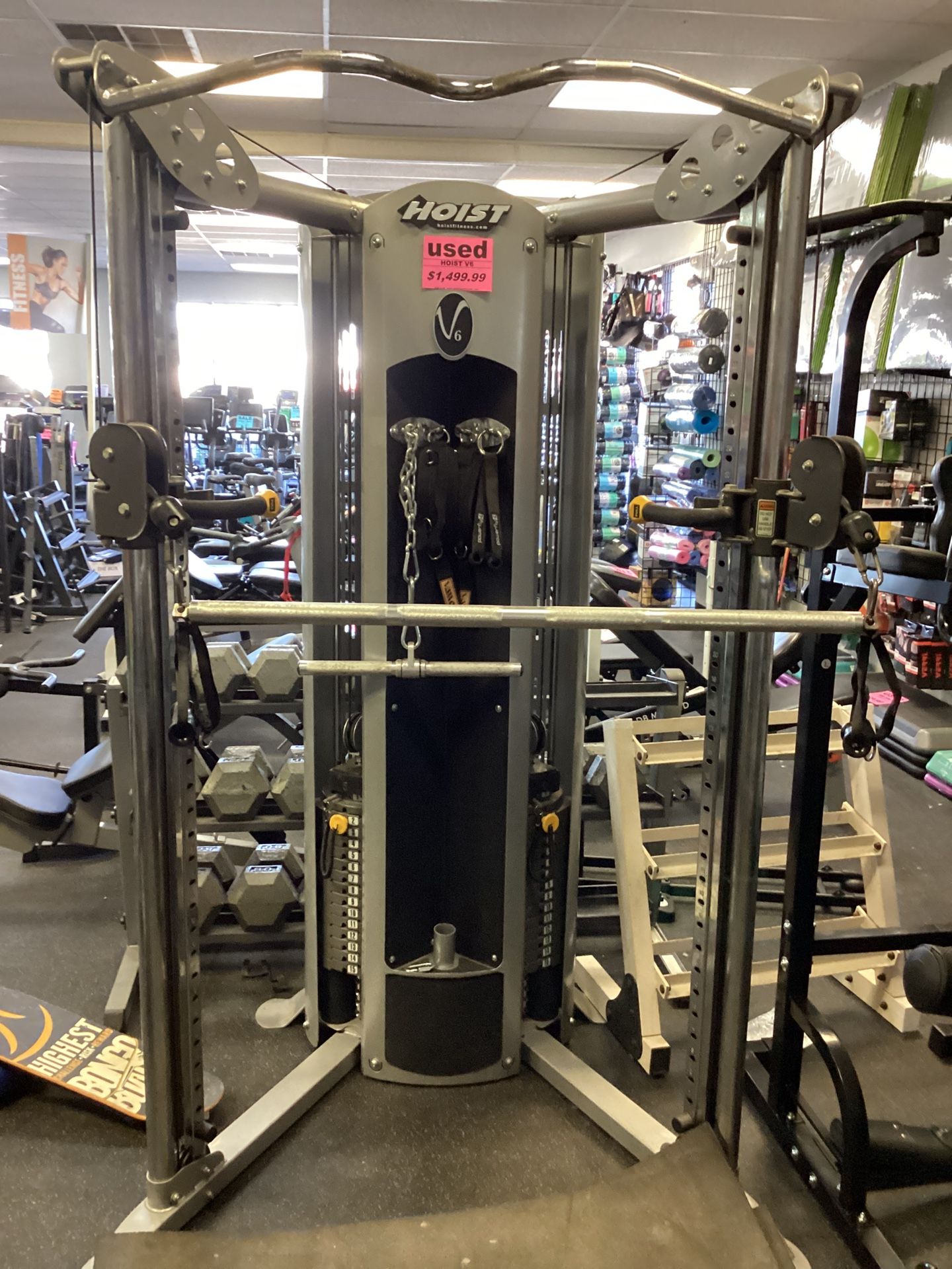Hoist V6 Functional Trainer Home Gym With Dual 150 Lb Weight Stacks