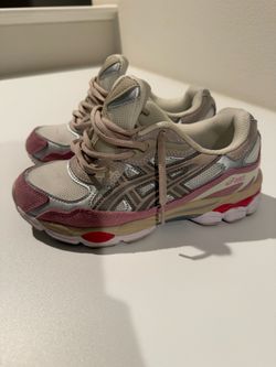 Pink running sneakers