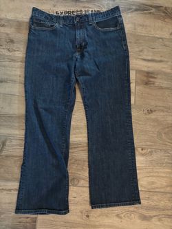 Express Jeans Dark Wash Denim Pants