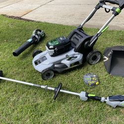 EGO Cordless Lawn Mower, Trimmer, Leaf Blower