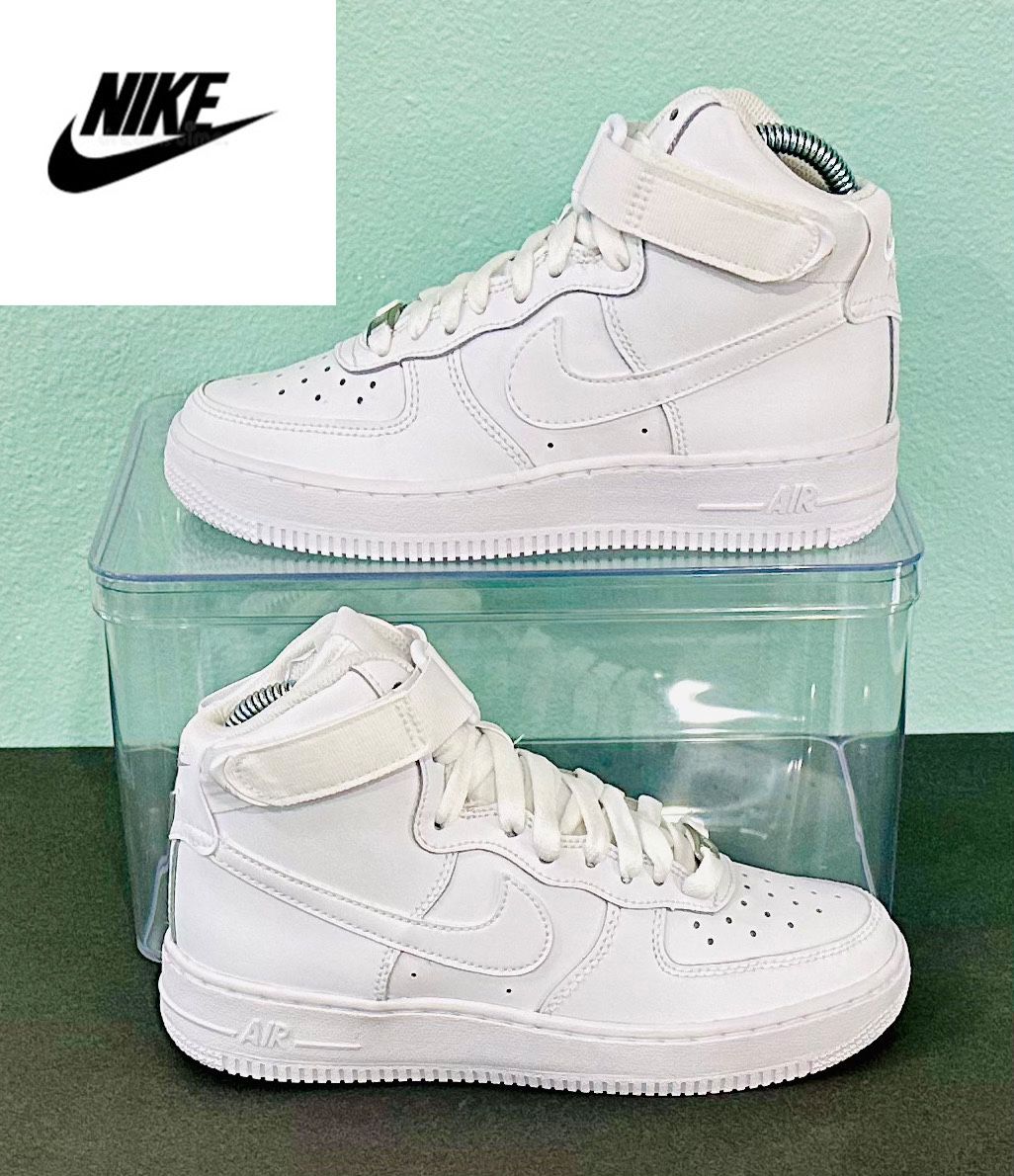 Nike Air Force 1 High ‘Triple White High-Top [DH2943-111] NEW!  SIZE: 4Y (YOUTH) / CM: 23