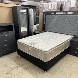 New Grey Bedroom Set (King/Queen/Full)