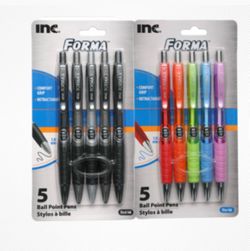 2 Pack of ball point Pens 5 in each package