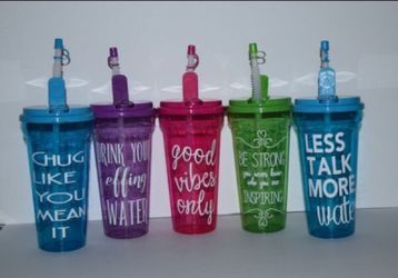 Motivational Water Cups