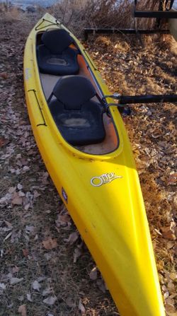 Old Town TWIN OTTER Kayak, TWO SEATER, Double Kayak. USED plus Two Paddles