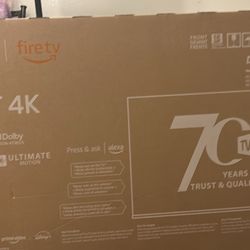 Toshiba Flat Screen 50” Smart Fire T. V.