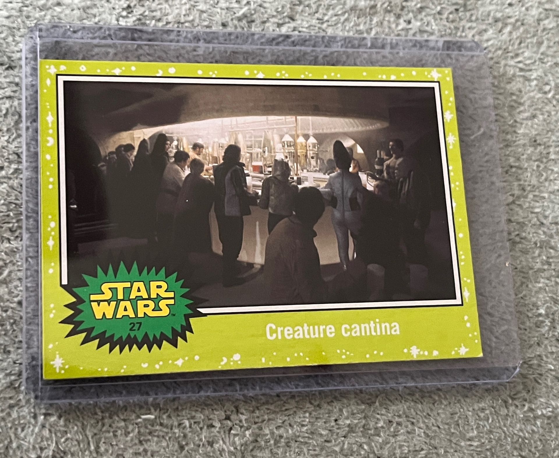 2015 Star Wars Journey to Force Awakens Card Jabba Green #27 Creature Cantina