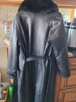 Leather Mink Coat