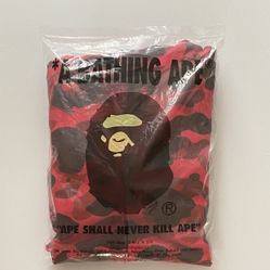 RED CAMO BAPE HOODIE