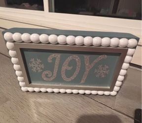 JOY wall Hanging ( or sits on shelf, etc )