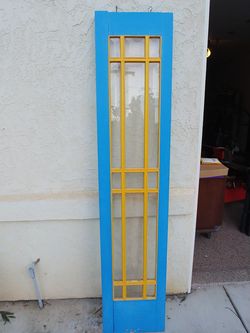 Antique door glass window beveled glass hang for decoration