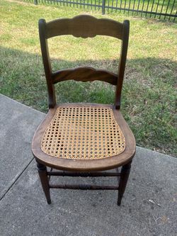 Antique Victorian Ladder-Back Chair - Refurbished, Pickup in Rockport