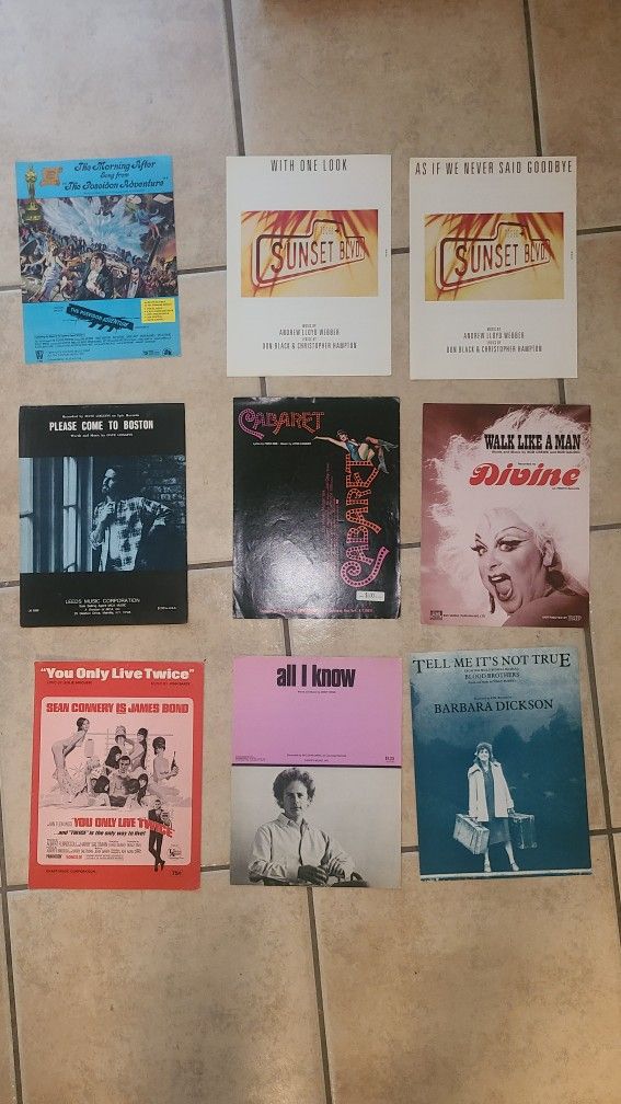 Song Sheets and Music Books