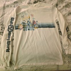 Walt Disney word Long Sleeve T Shirt Med.