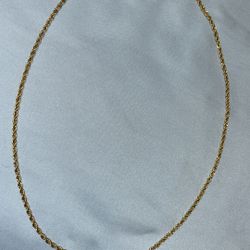 Rope Chain Gold Plated 