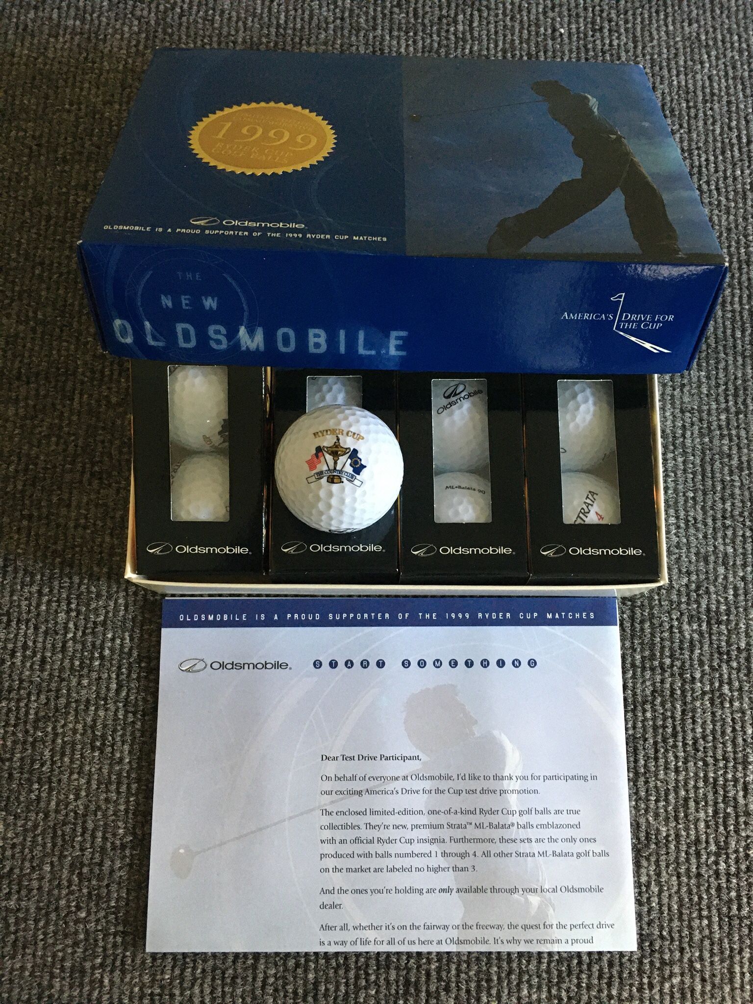  Vintage 1999/2000 Top Flite Oldsmobile Scramble 4 Sleeves of Golf Balls 